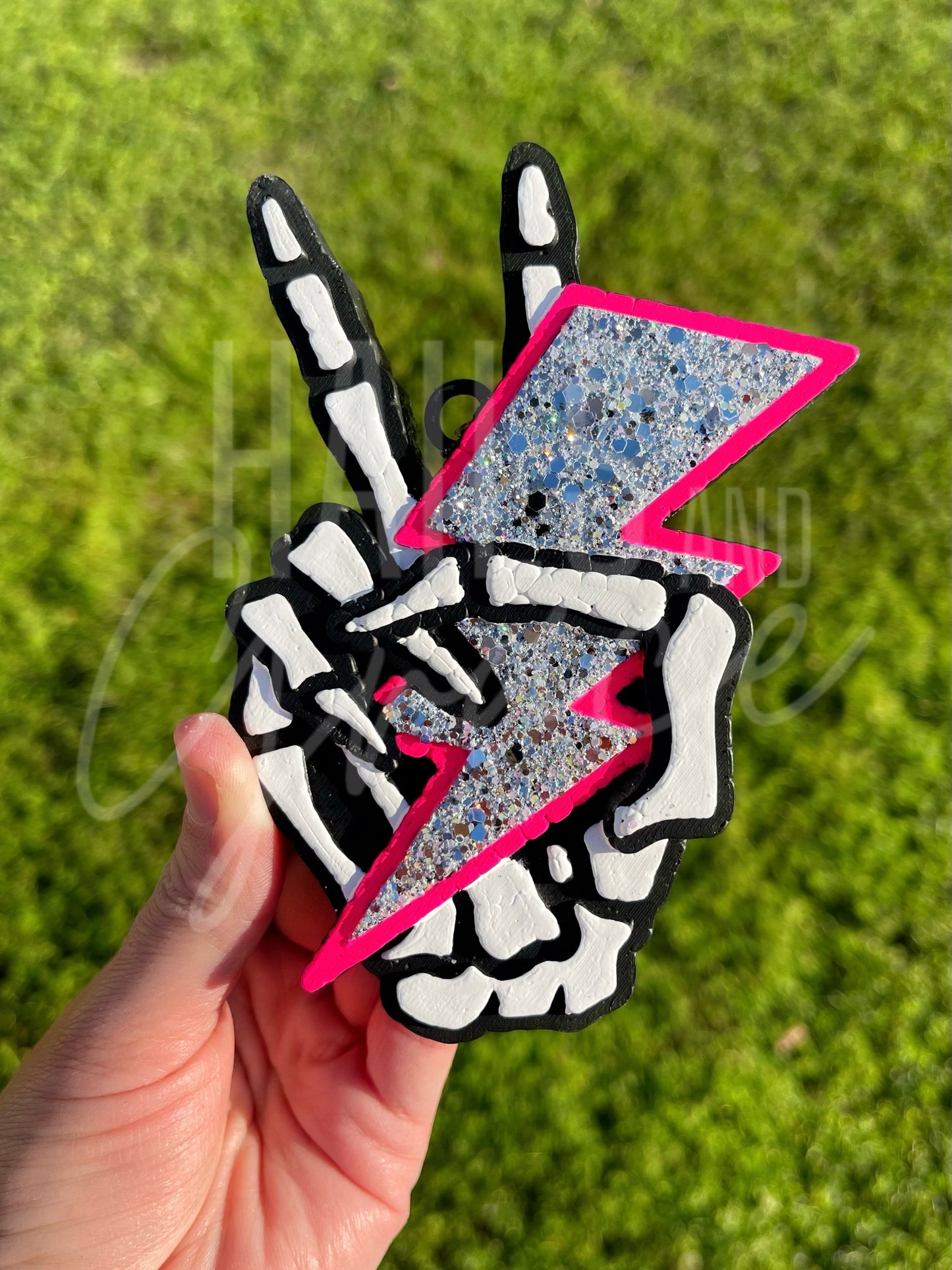 Skeleton Peace Sign
