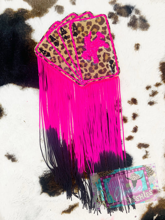 Cards - Leopard Print with Fringe