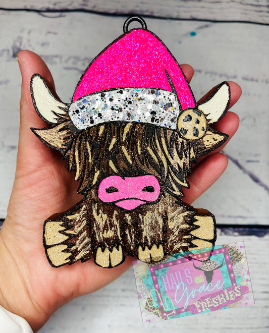 Highland Cow Santa