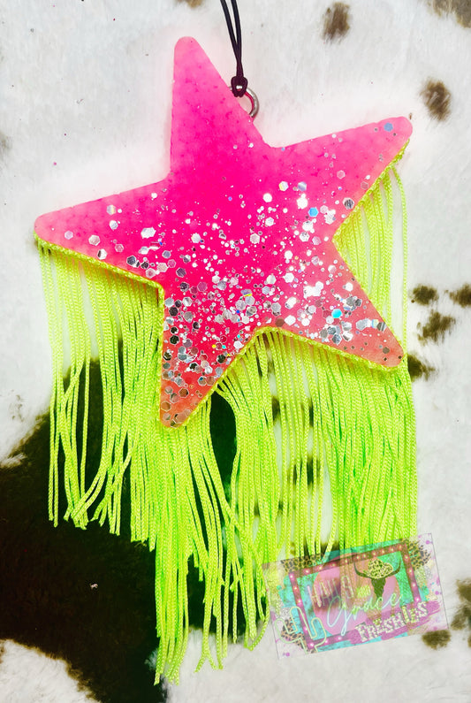 Neon Star with Fringe